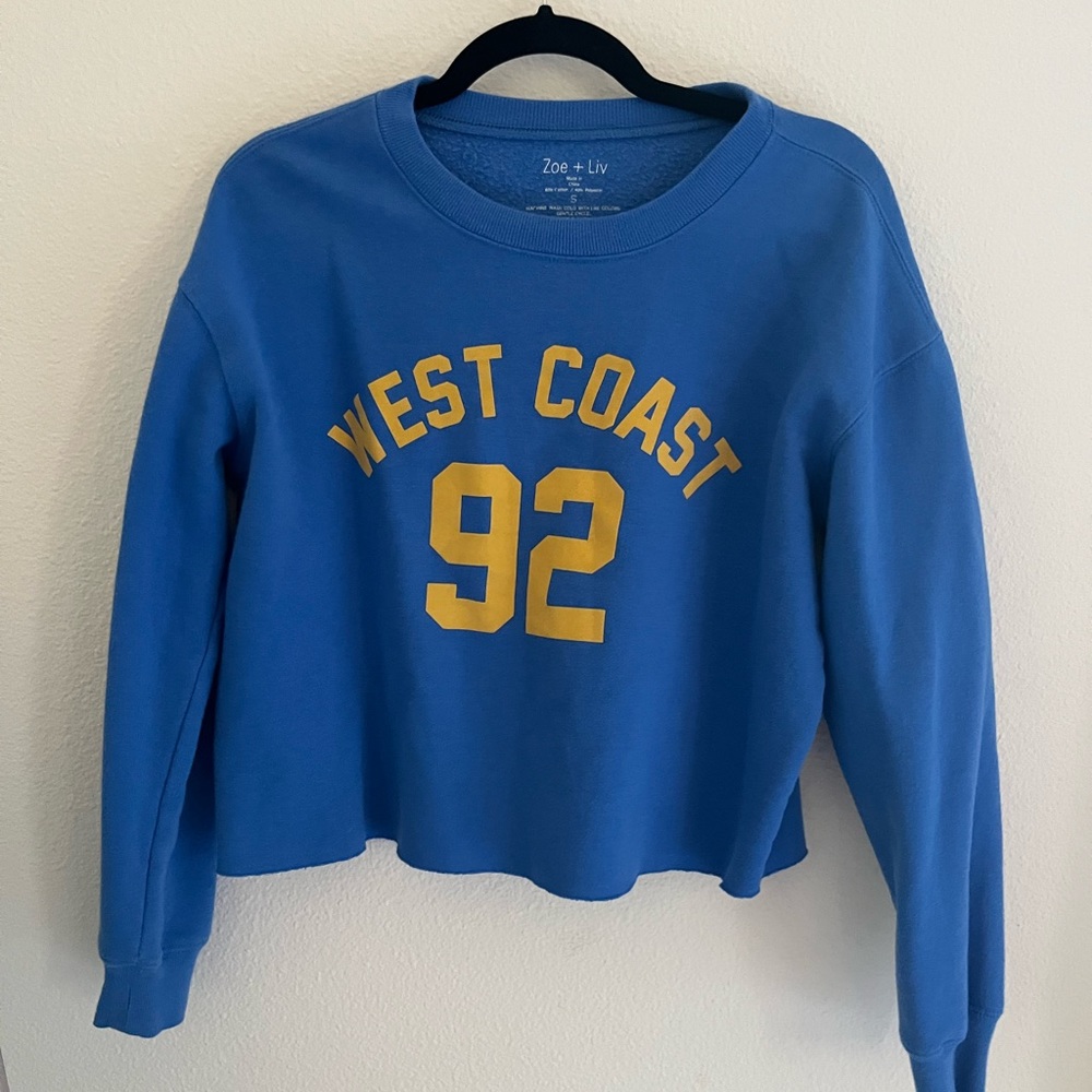 Adorable West Coast 92 cropped crewneck